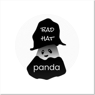 Bad Hat Panda - Funny Panda Design Posters and Art